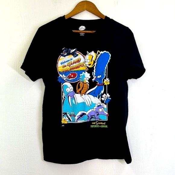 The Simpsons - Island Of Dr Hibbert Tree House Of Horror Graphic T Shirt Large - Picture 6 of 8